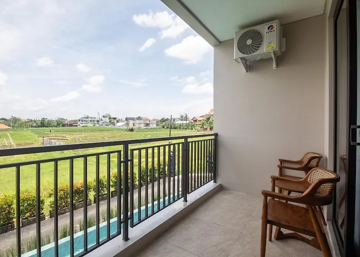 アパート New Serenity Twin Rice Field View Canggu デンパサール
